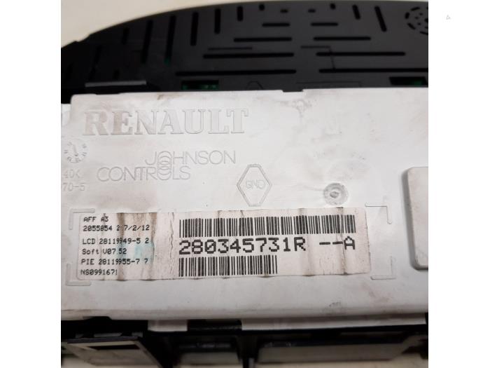 Odometer KM from a Renault Twingo II (CN) 1.5 dCi 90 FAP 2012
