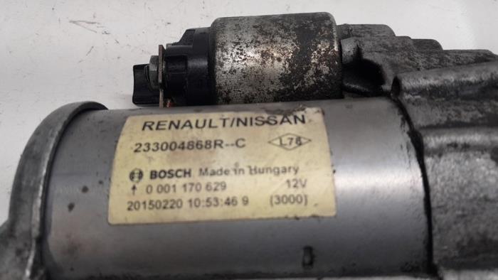 Starter from a Renault Clio IV (5R) 1.5 Energy dCi 90 FAP 2015