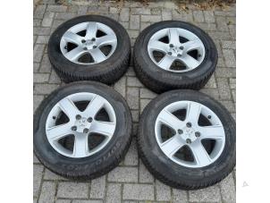 Used Set of sports wheels + winter tyres Peugeot 3008 I (0U/HU) 1.6 HDiF 16V Price € 262,50 Margin scheme offered by Reclycar De Boer BV