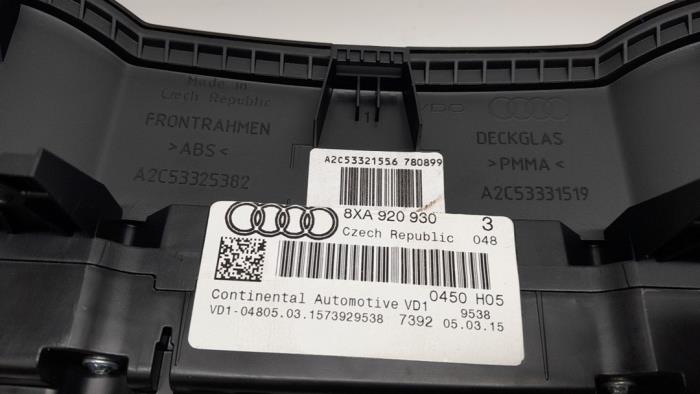 Cuentakilómetros de un Audi A1 Sportback (8XA/8XF) 1.4 TFSI ACT 16V 2016