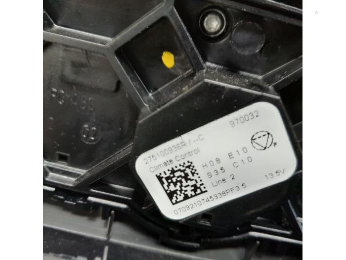 Panel de control de calefacción de un Renault Clio V (RJAB) 1.0 TCe 90 12V 2021