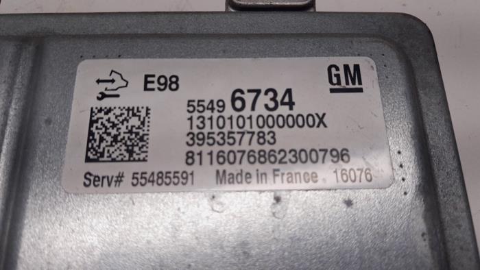 Serrure de contact + ordinateur d'un Opel Astra K 1.6 CDTI 110 16V 2016