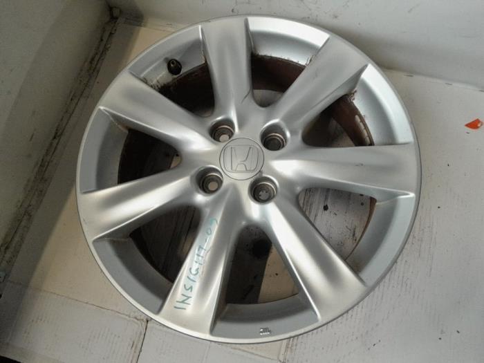 Używane Obrecz Honda Insight (ZE2) 1.3 16V VTEC Cena € 78,75 Procedura marży oferowane przez Reclycar De Boer BV