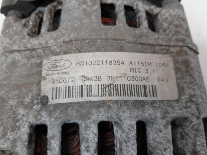 Dynamo van een Ford Focus 2 1.6 16V 2006