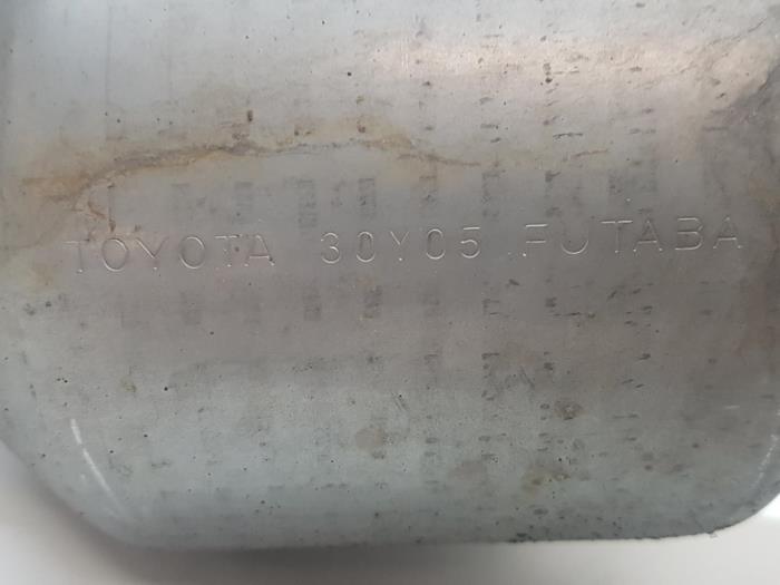 Exhaust rear silencer from a Toyota Yaris III (P13)  2012