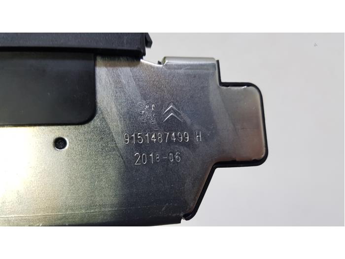 Tailgate lock mechanism from a Peugeot 2008 (CU) 1.2 12V e-THP PureTech 110 2018