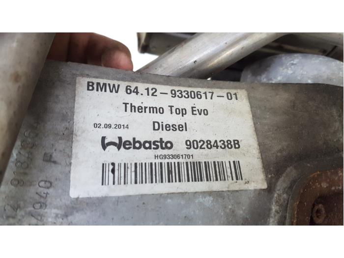Heater from a BMW 6 serie Gran Coupe (F06) 640d xDrive 24V 2014