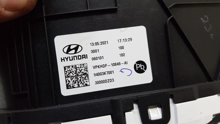 Odometer KM from a Hyundai i10 1.0 12V 2021