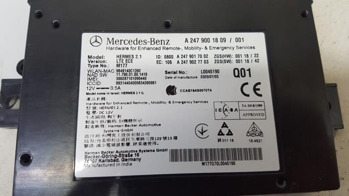 Phone module from a Mercedes-Benz Sprinter 3,5t (906.73) 319 CDI V6 24V 2021