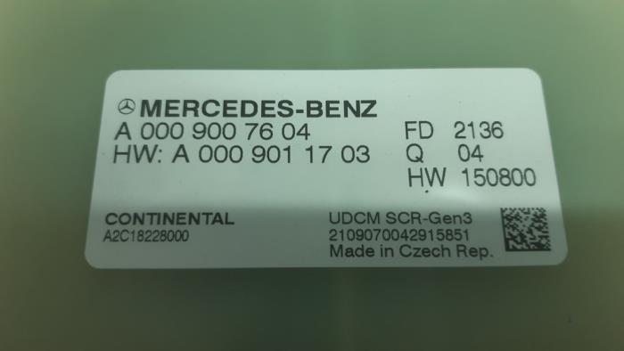 Adblue Steuergerät van een Mercedes-Benz Sprinter 3,5t (907.6/910.6) 314 CDI 2.1 D FWD 2021