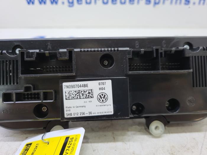 Panneau de commandes chauffage d'un Volkswagen Sharan (7N) 1.4 TSI 16V 2019