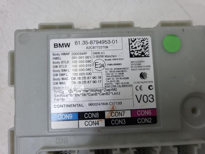 Cerradura de contacto y ordenador de un BMW 5 serie (G30) 523d 2.0 TwinPower Turbo 16V 2017