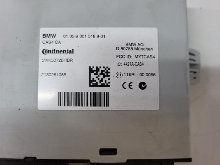 Serrure de contact + ordinateur d'un BMW 5 serie (F10) 525d xDrive 16V 2013