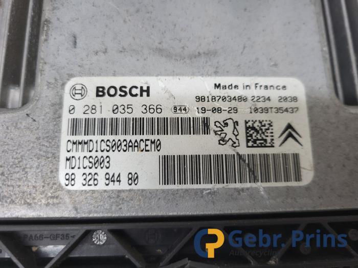 Ignition lock + computer from a Peugeot Expert (V1/VA/VB/VE/VF/VT/VY) 1.5 BlueHDi 100 2019