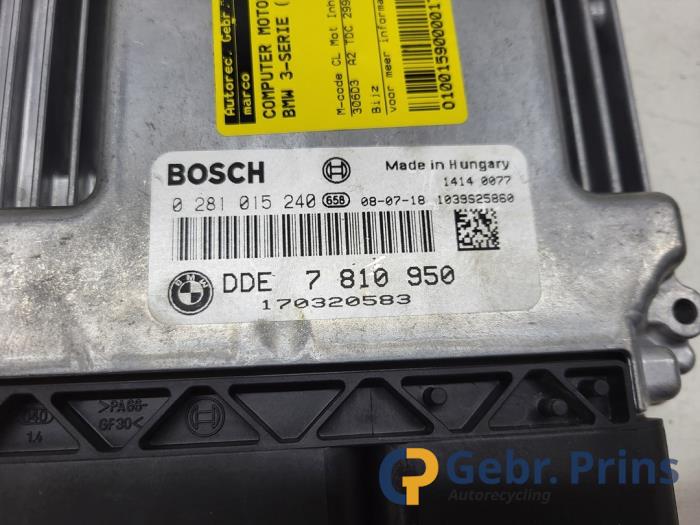 Engine management computer BMW 3 serie 330d 24V - 7810950 M57D30O2 BOSCH
