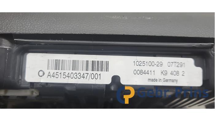 Ignition lock + computer from a Smart Fortwo Coupé (451.3) 1.0 Micro Hybrid Drive 2007
