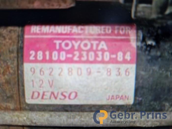 Gebrauchte Anlasser Toyota Yaris II (P9) 1.3 16V VVT-i Preis € 35,00 Margenregelung angeboten von Autorec. Gebr. Prins b.v.