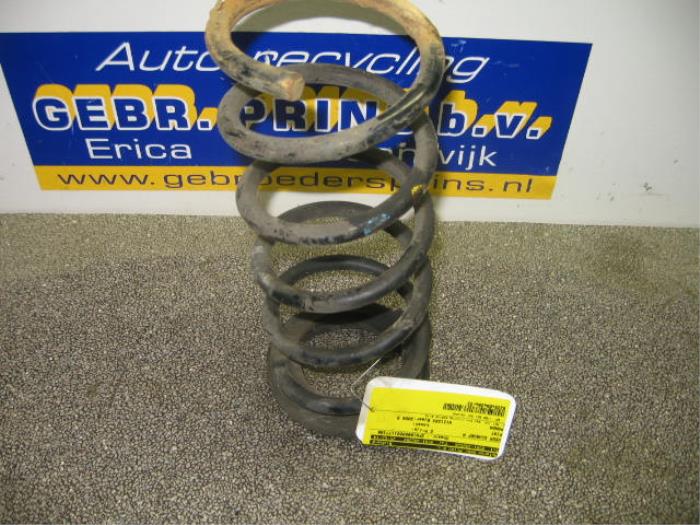 Rear coil spring from a Fiat Panda (169) 1.1 Fire 2008