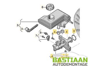 Usagé Cylindre de frein principal Volkswagen Golf Sportsvan (AUVS) 1.6 TDI BMT 16V Prix € 29,99 Règlement à la marge proposé par Bastiaan Autodemontage