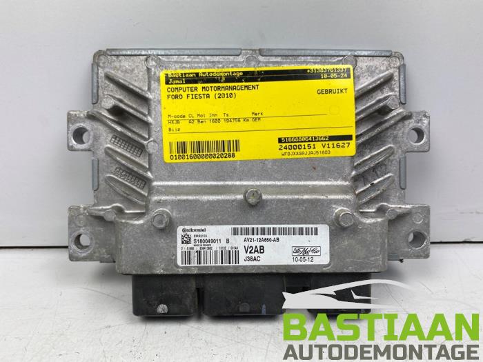 Used Engine management computer Ford Fiesta 6 (JA8) 1.6 16V Sport Price € 79,99 Margin scheme offered by Bastiaan Autodemontage