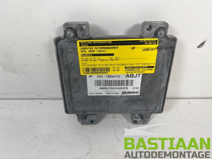 Used Engine management computer Opel Adam 1.4 16V Price € 69,99 Margin scheme offered by Bastiaan Autodemontage
