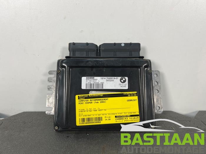 Used Engine management computer BMW Mini (R50/53) 1.6 16V Cooper Price € 39,99 Margin scheme offered by Bastiaan Autodemontage