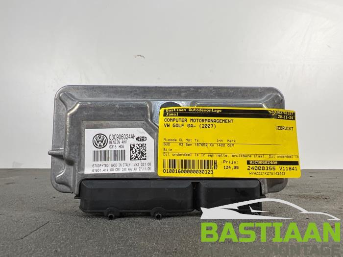 Used Engine management computer Volkswagen Golf V (1K1) 1.4 16V Price € 124,99 Margin scheme offered by Bastiaan Autodemontage