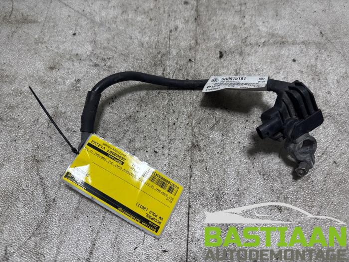 Używane Biegun akumulator Volkswagen Polo V (6R) 1.2 TDI 12V BlueMotion Cena € 17,97 Procedura marży oferowane przez Bastiaan Autodemontage