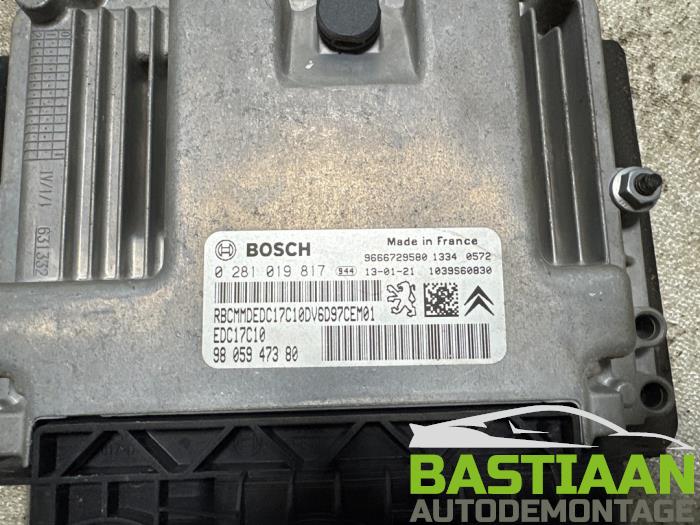 Engine management computer from a Peugeot Partner (GC/GF/GG/GJ/GK) 1.6 HDI 75 Phase 1 2013