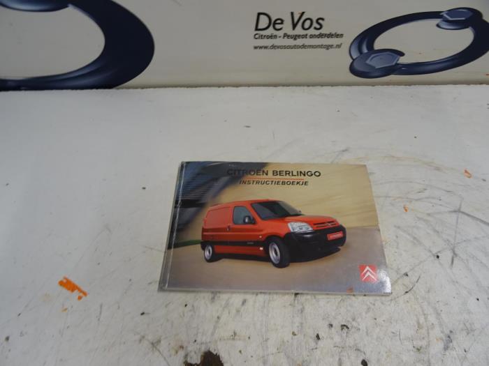 Używane Instrukcja Citroen Berlingo 1.9 D Cena € 10,00 Procedura marży oferowane przez De Vos Onderdelen