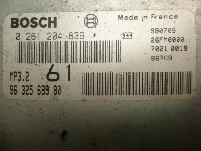 Used Engine management computer Peugeot 406 Price € 200,00 Margin scheme offered by De Vos Onderdelen