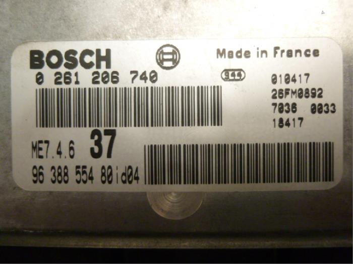 Used Engine management computer Peugeot 406 Break (8E/F) 3.0 V6 24V Price € 250,00 Margin scheme offered by De Vos Onderdelen