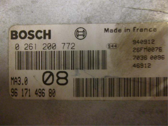 Engine management computer Peugeot 106 I 1.4 XT i - 1929X3 KDX