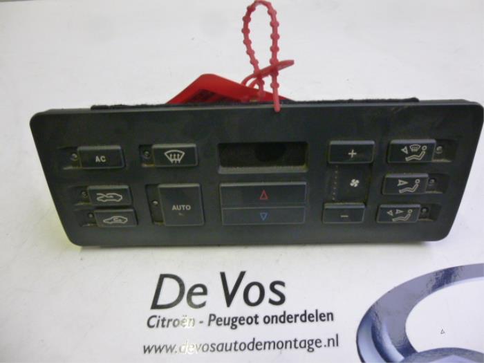 Heater control panel from a Citroën XM (Y4) 2.0 i 16V 1997