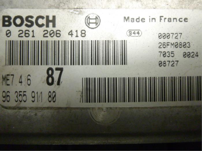 Used Engine management computer Peugeot 607 (9D/U) 2.9 V6 24V Price € 250,00 Margin scheme offered by De Vos Onderdelen