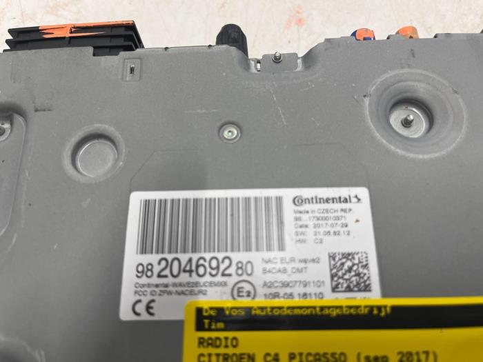 Radio Citroen C4 Picasso - 9820469280 CONTINENTAL