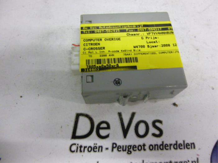 Used Computer, miscellaneous Citroen C-Crosser 2.2 HDiF 16V Price € 200,00 Margin scheme offered by De Vos Onderdelen
