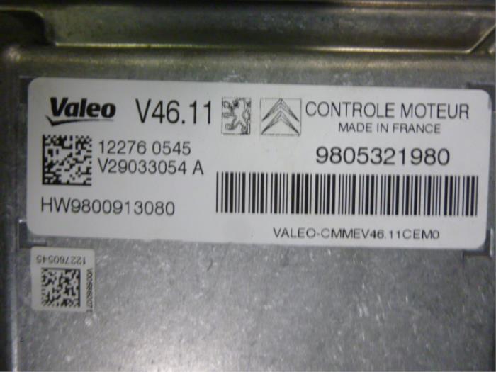 Used Engine management computer Peugeot 208 I (CA/CC/CK/CL) 1.2 Vti 12V PureTech 82 Price € 350,00 Margin scheme offered by De Vos Onderdelen