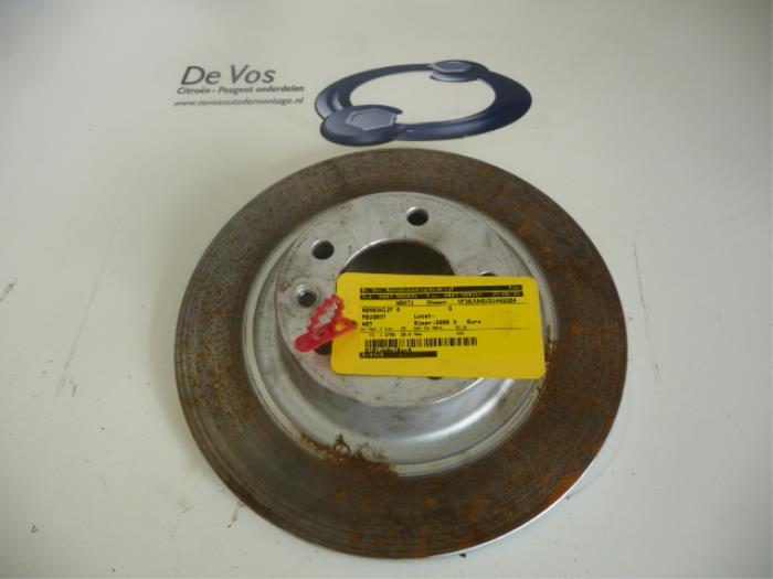 Rear brake disc from a Peugeot 407 2006