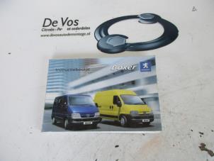 Used Instruction Booklet Peugeot Boxer Price € 15,00 Margin scheme offered by De Vos Autodemontagebedrijf