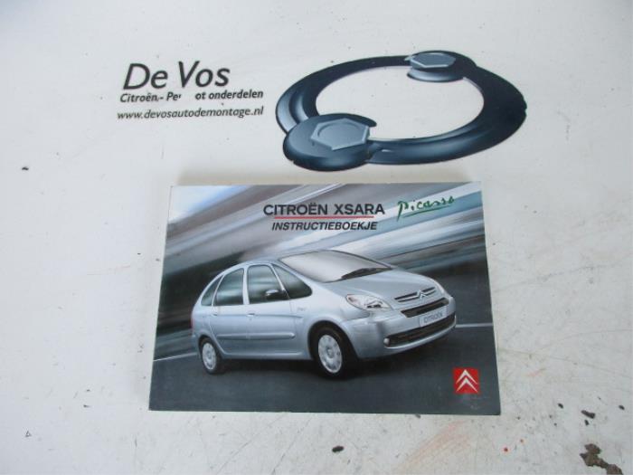 Używane Instrukcja Citroen Xsara Picasso (CH) Cena € 10,00 Procedura marży oferowane przez De Vos Onderdelen