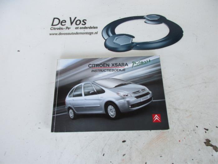 Używane Instrukcja Citroen Xsara Picasso (CH) 1.8 16V Cena € 10,00 Procedura marży oferowane przez De Vos Onderdelen