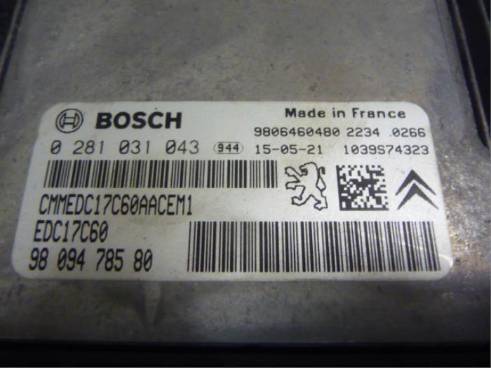 Engine management computer Citroen C4 Picasso 1612809680 BHZBH01