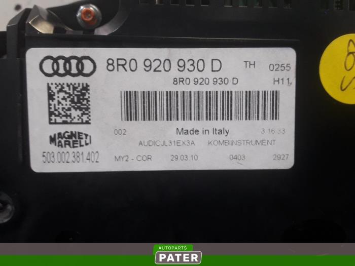 Compteur d'un Audi Q5 (8RB) 2.0 TDI 16V Quattro 2010