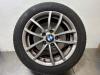 Wheel + winter tyre from a BMW 1 serie (F20), 2011 / 2019 118d 2.0 16V, Hatchback, 4-dr, Diesel, 1.995cc, 105kW (143pk), RWD, N47D20C, 2011-07 / 2015-02, 1C11; 1C12 2012