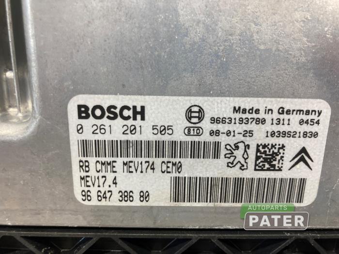 Engine management computer from a Peugeot 207/207+ (WA/WC/WM) 1.4 16V VTi 2008