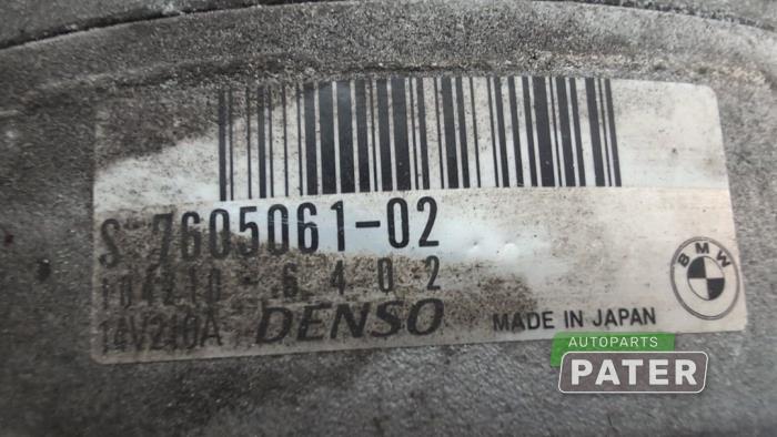 Dynamo van een BMW X1 (E84) xDrive 20i 2.0 16V Twin Power Turbo 2012