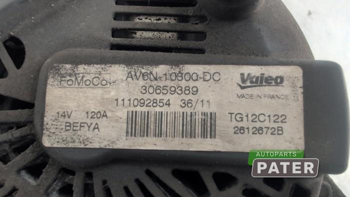 Dynamo d'un Ford Fiesta 6 (JA8) 1.6 TDCi 16V 95 2011