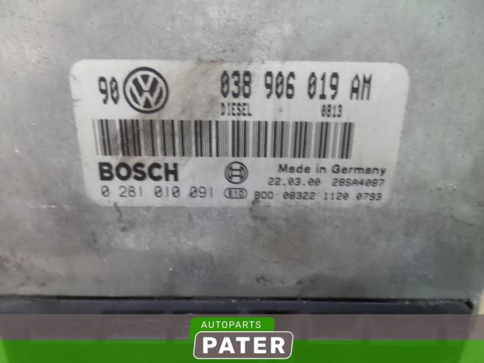 Used Engine management computer Volkswagen Golf IV (1J1) 1.9 TDI 115 Price € 26,25 Margin scheme offered by Autoparts Pater