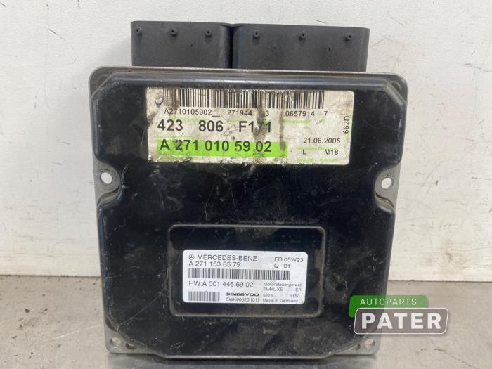 Used Engine management computer Mercedes SLK (R171) 1.8 200 K 16V Price € 89,25 Margin scheme offered by Autoparts Pater